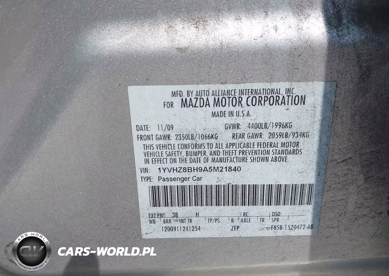 2010 Mazda Mazda6 I Sport VIN:1YVHZ8BH9A5M21840 - 9