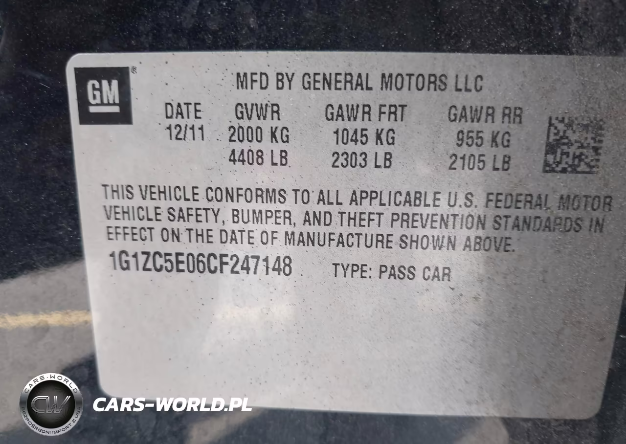 2012 Chevrolet Malibu 1Lt VIN:1G1ZC5E06CF247148 - 9