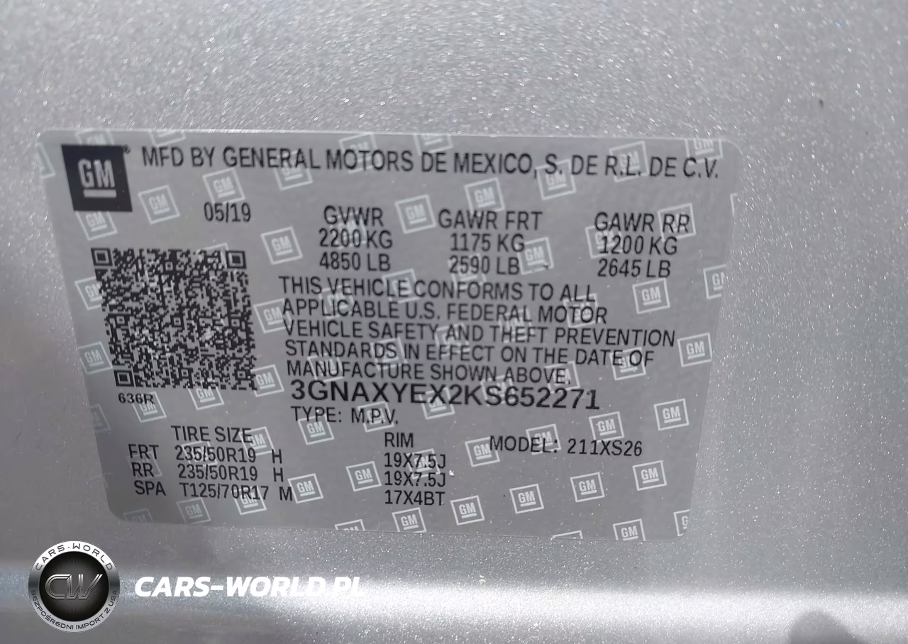2019 Chevrolet Equinox Premier VIN:3GNAXYEX2KS652271 - 9