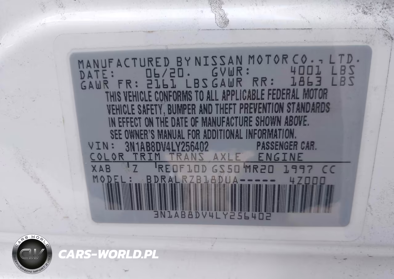 2020 Nissan Sentra Sr Xtronic Cvt VIN:3N1AB8DV4LY256402 - 9