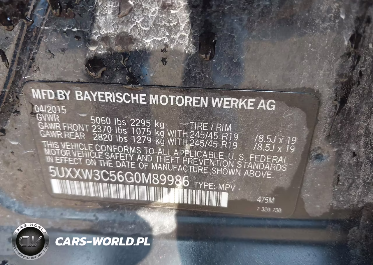 2016 BMW X4 xDrive28I VIN:5UXXW3C56G0M89986 - 9