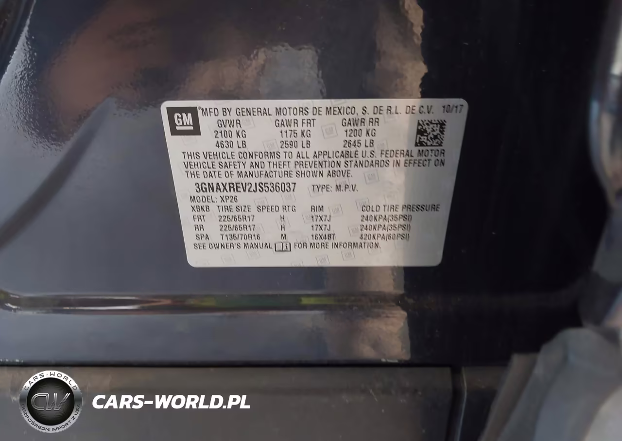 2018 Chevrolet Equinox Ls VIN:3GNAXREV2JS536037 - 9