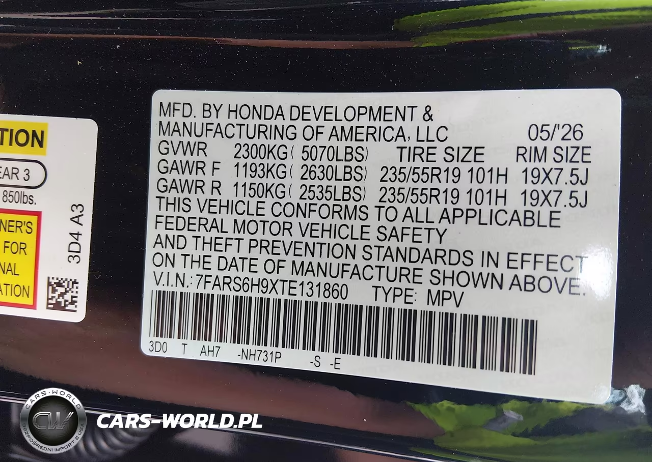 2026 Honda Cr-V Hybrid Awd Sport Touring VIN:7FARS6H9XTE131860 - 9
