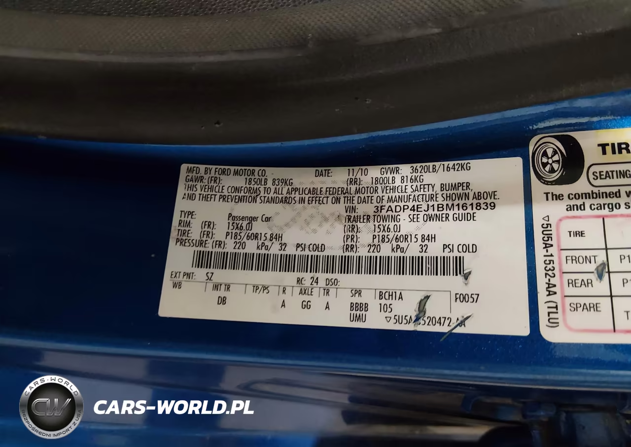 2011 Ford Fiesta Se VIN:3FADP4EJ1BM161839 - 9