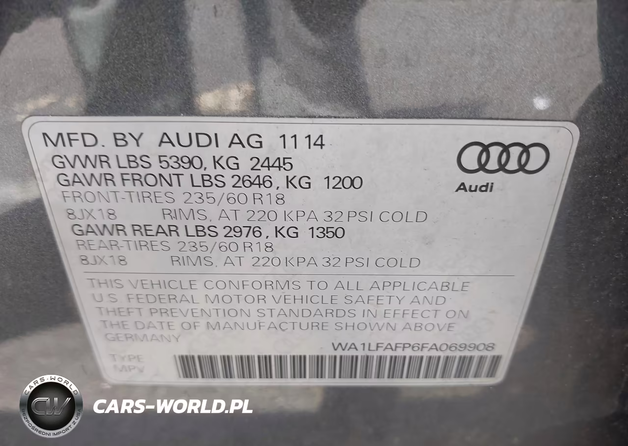 2015 Audi Q5 2.0T Premium VIN:WA1LFAFP6FA069908 - 9