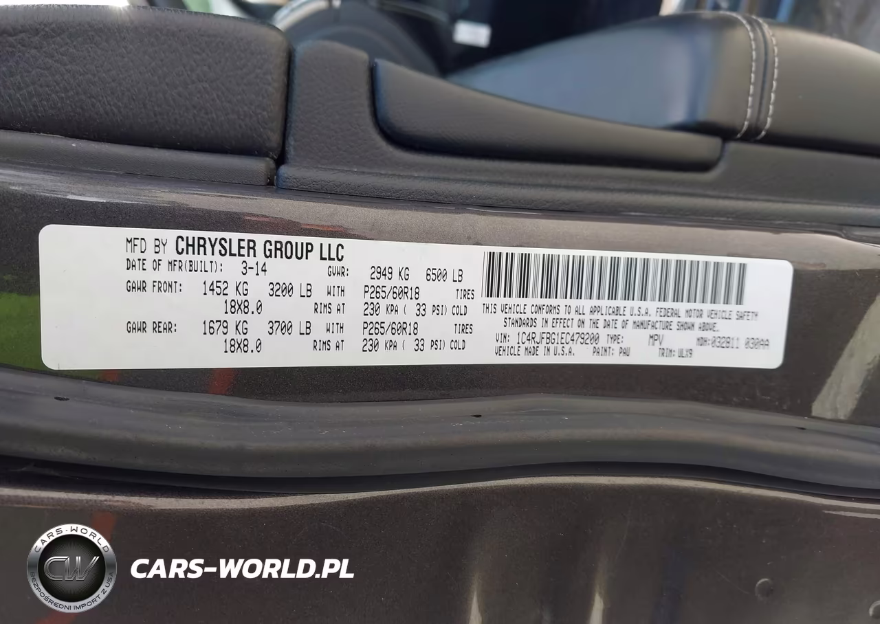 2014 Jeep Grand Cherokee Limited VIN:1C4RJFBG1EC479200 - 9