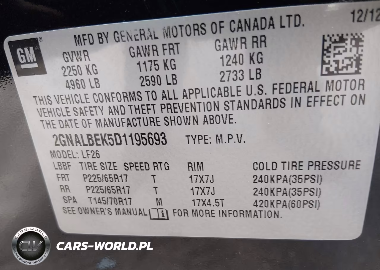 2013 Chevrolet Equinox Ls VIN:2GNALBEK5D1195693 - 9