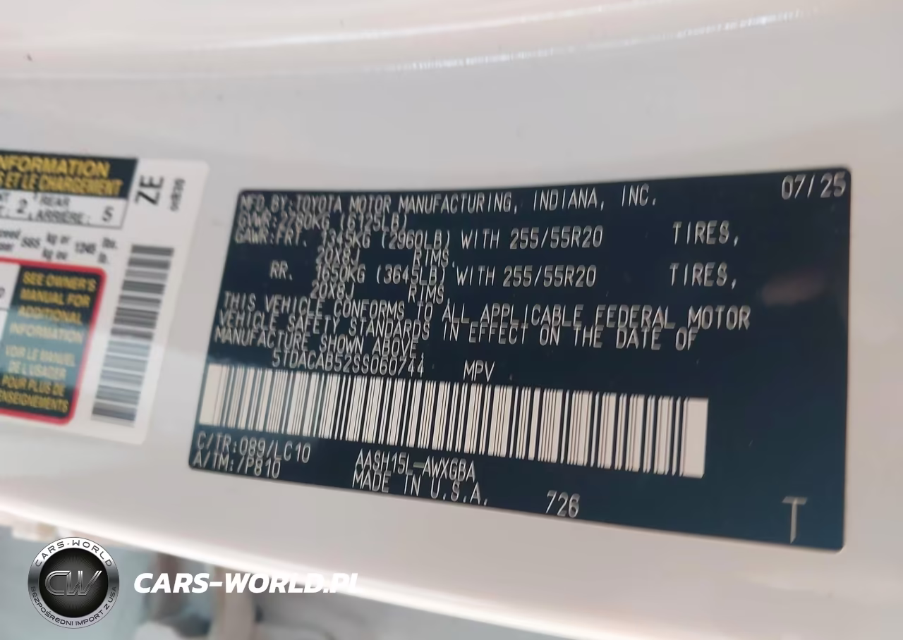 2025 Toyota Grand Highlander Hybrid Limited VIN:5TDACAB52SS060744 - 9