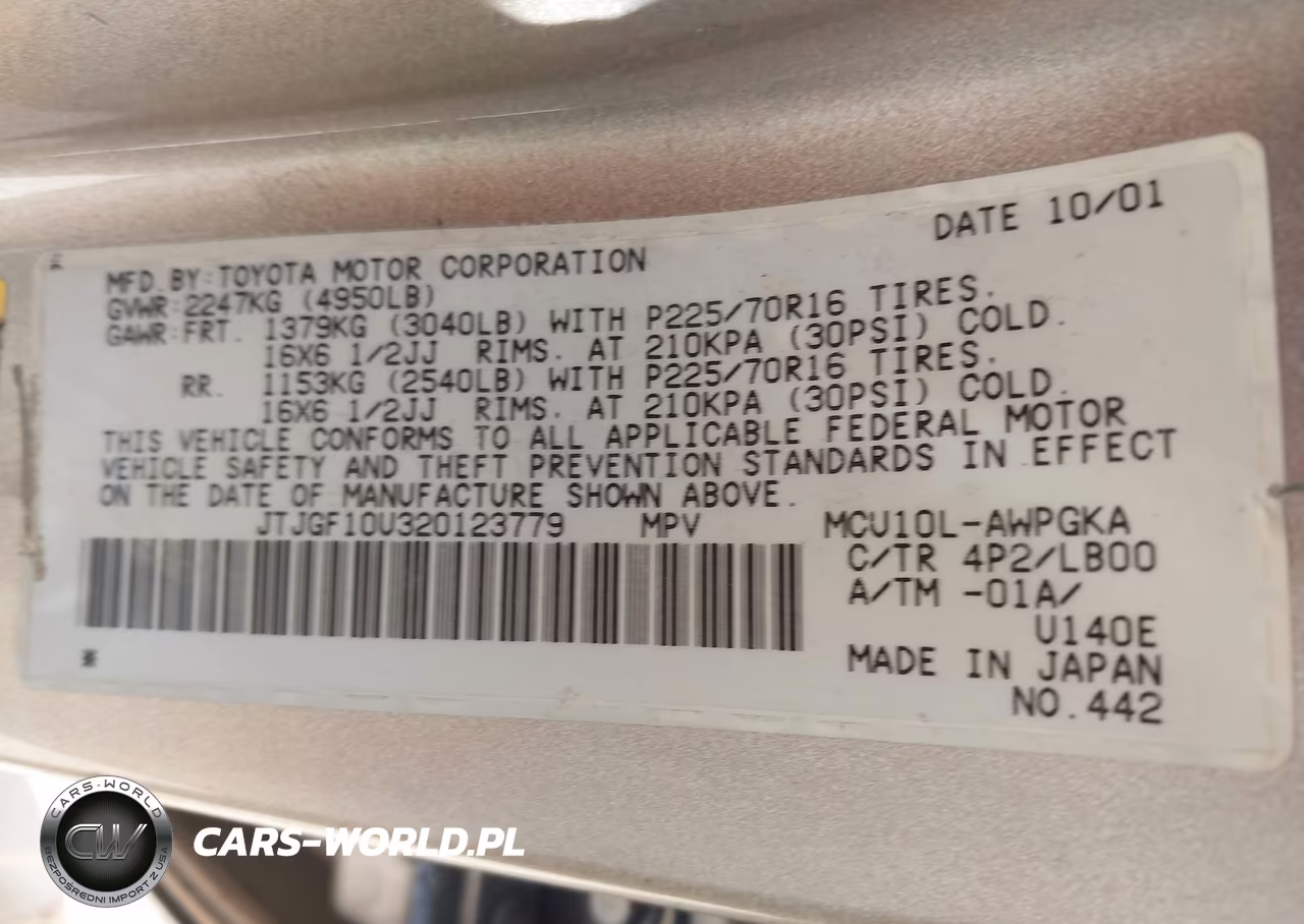 2002 Lexus Rx 300 VIN:JTJGF10U320123779 - 9