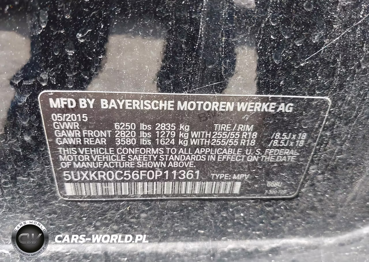 2015 BMW X5 xDrive35I VIN:5UXKR0C56F0P11361 - 9