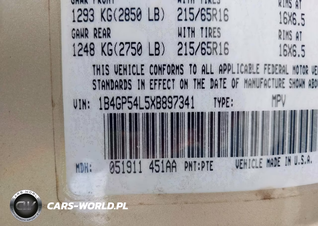 1999 Dodge Grand Caravan Le VIN:1B4GP54L5XB897341 - 9