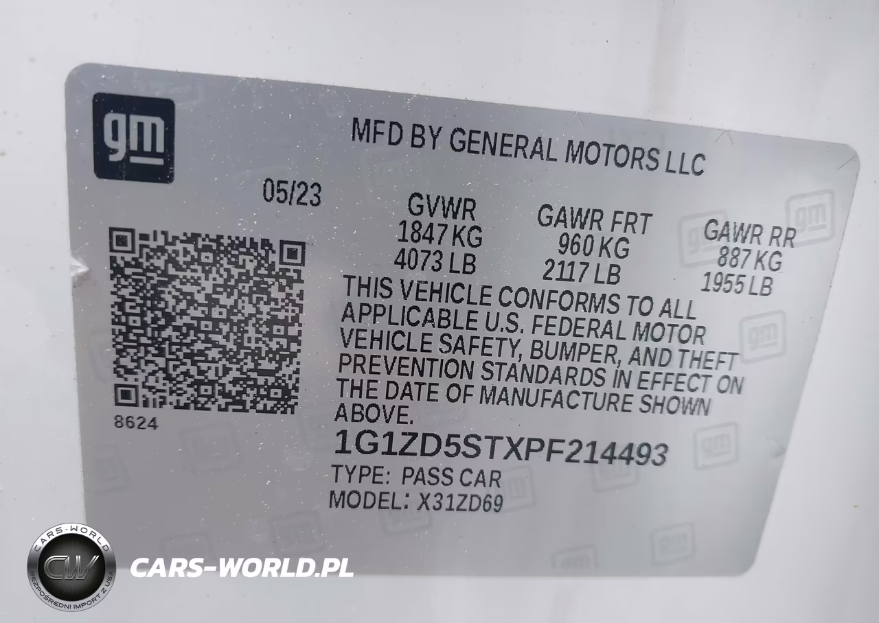 2023 Chevrolet Malibu Fwd 1Lt VIN:1G1ZD5STXPF214493 - 9