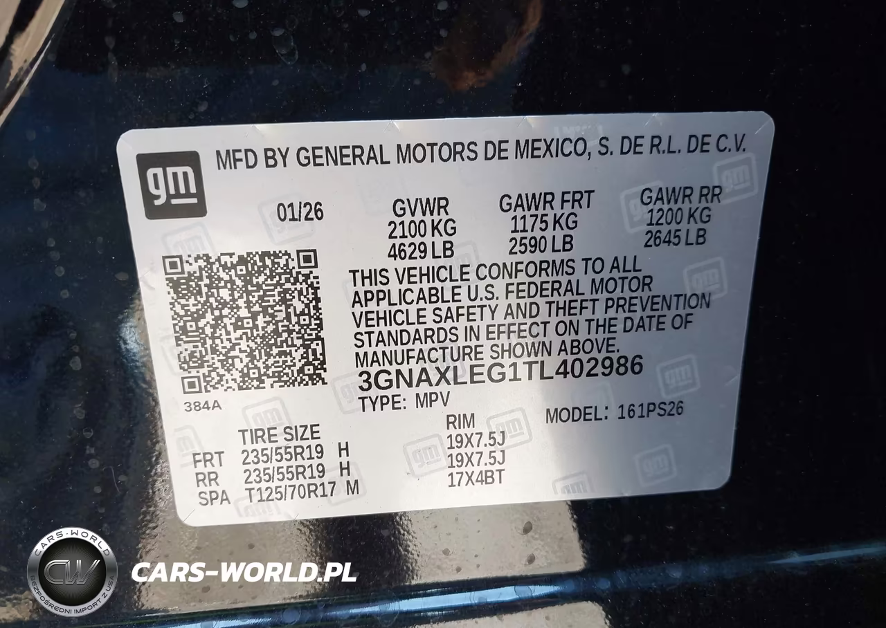 2026 Chevrolet Equinox Fwd Rs VIN:3GNAXLEG1TL402986 - 9