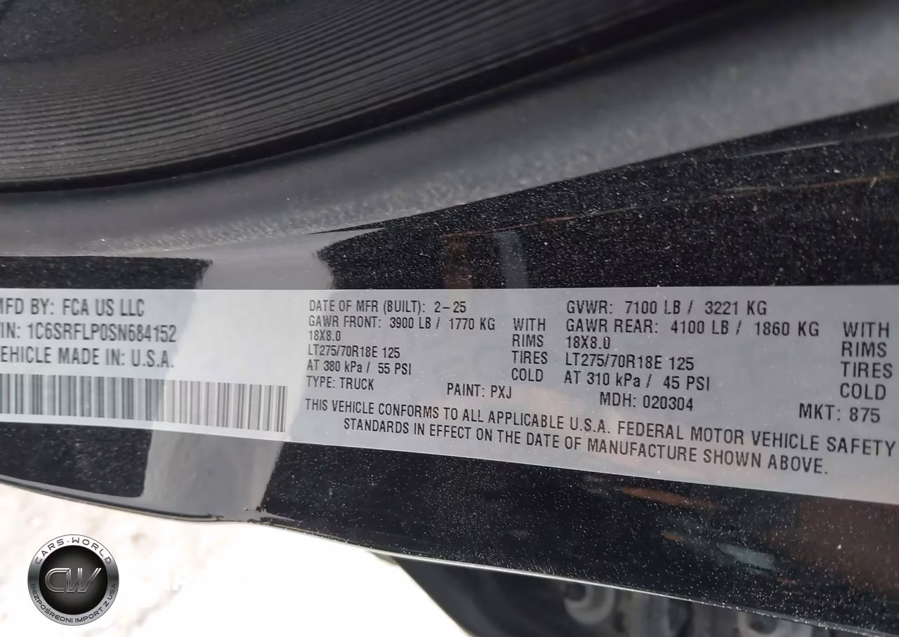 2025 Ram 1500 Rebel 4X4 5'7 Box VIN:1C6SRFLP0SN684152 - 9