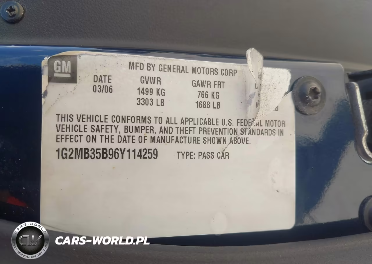 2006 Pontiac Solstice VIN:1G2MB35B96Y114259 - 9