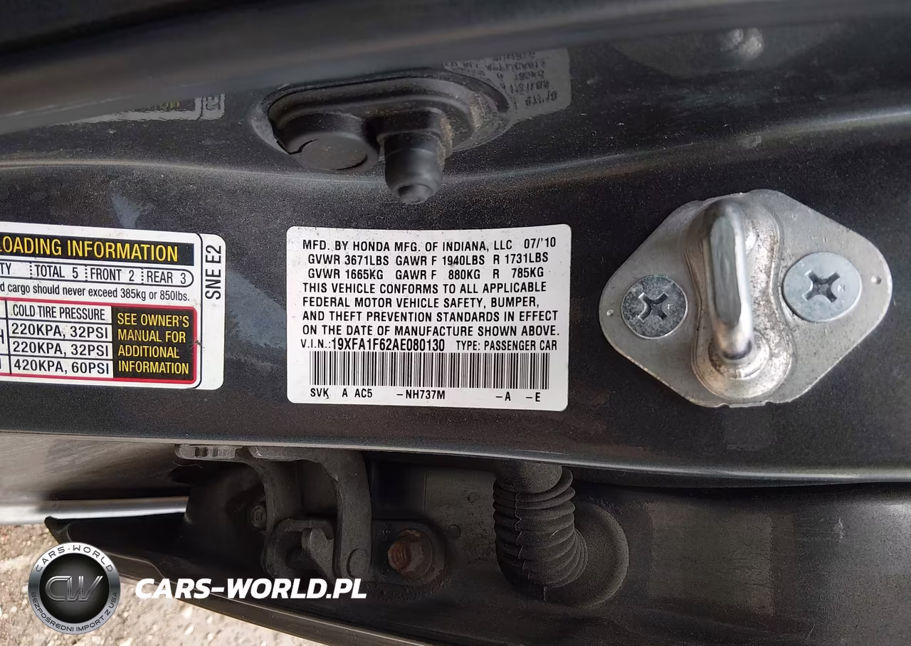 2010 Honda Civic Lx-S VIN:19XFA1F62AE080130 - 9