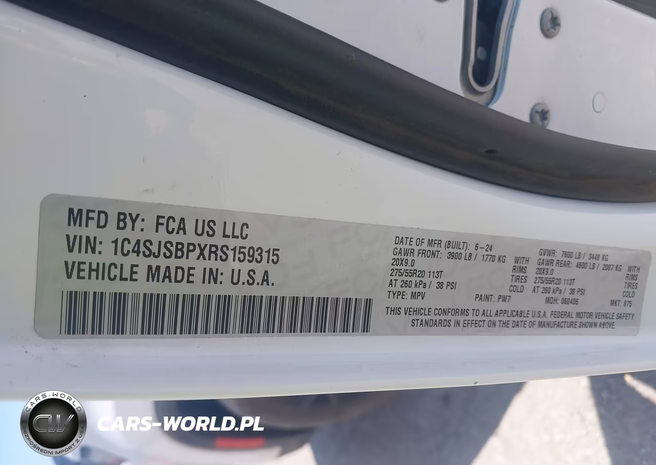 2024 Jeep Wagoneer L Series Ii Carbide 4X4 VIN:1C4SJSBPXRS159315 - 9