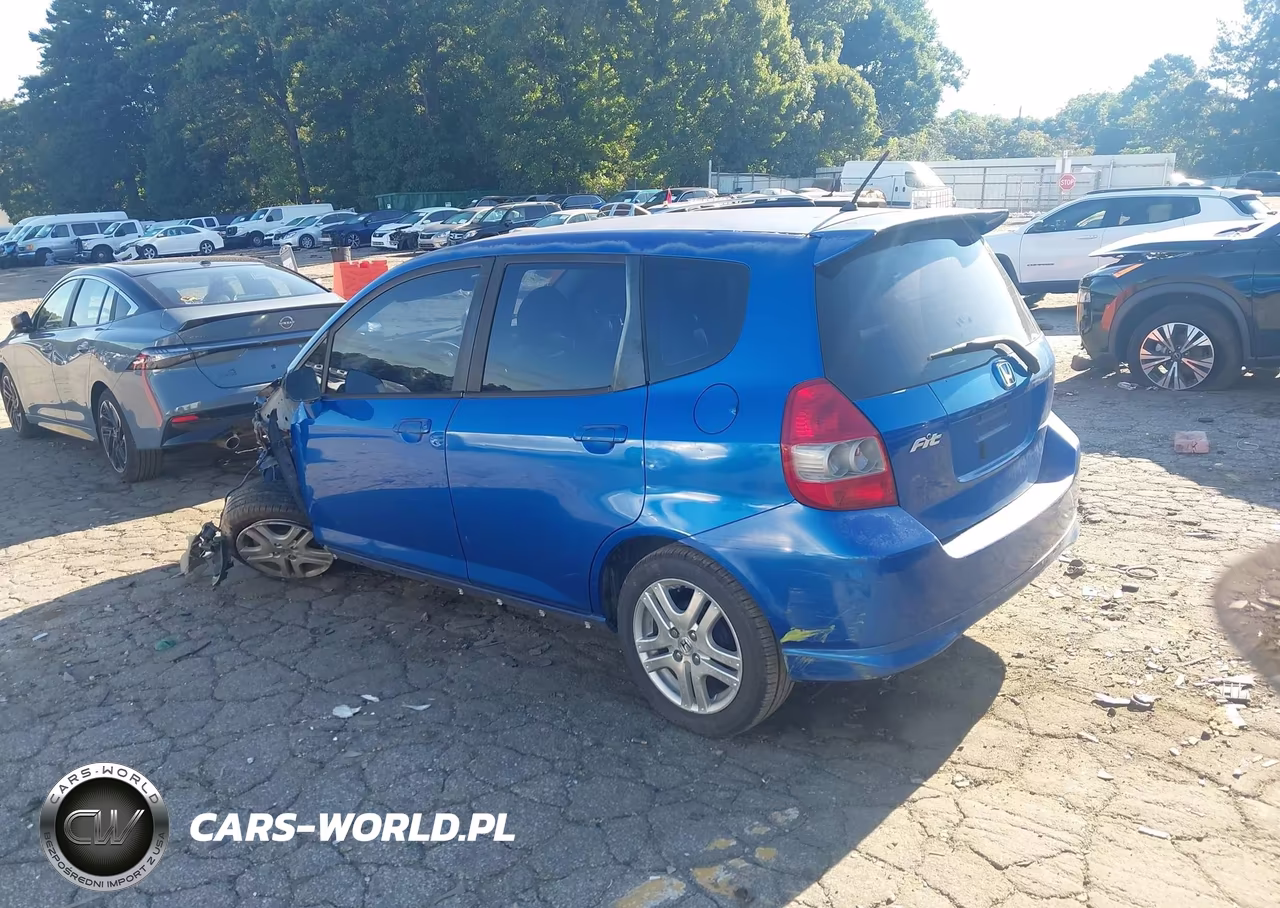 2007 Honda Fit Sport VIN:JHMGD38607S011462 - 3