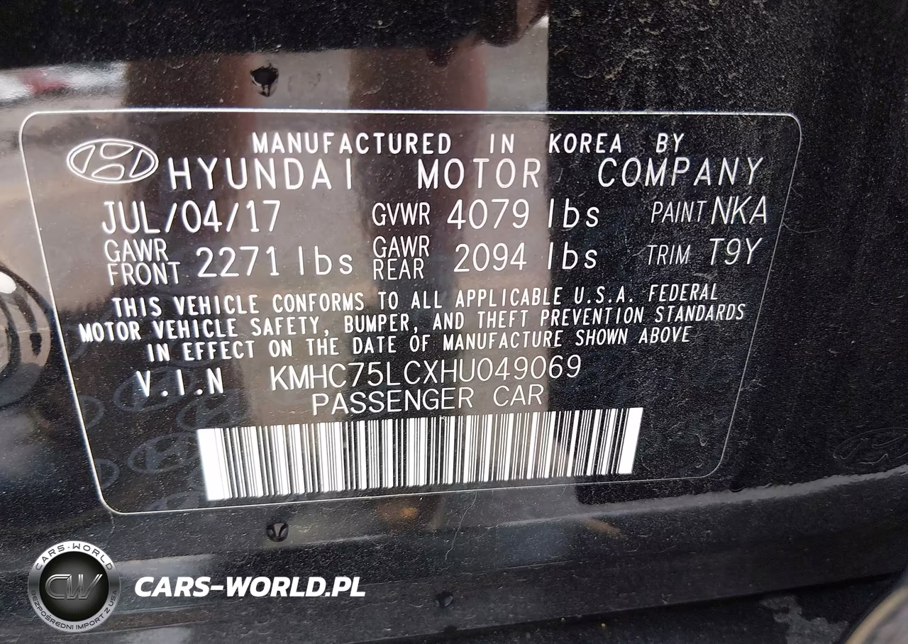 2017 Hyundai Ioniq Hybrid Sel VIN:KMHC75LCXHU049069 - 9