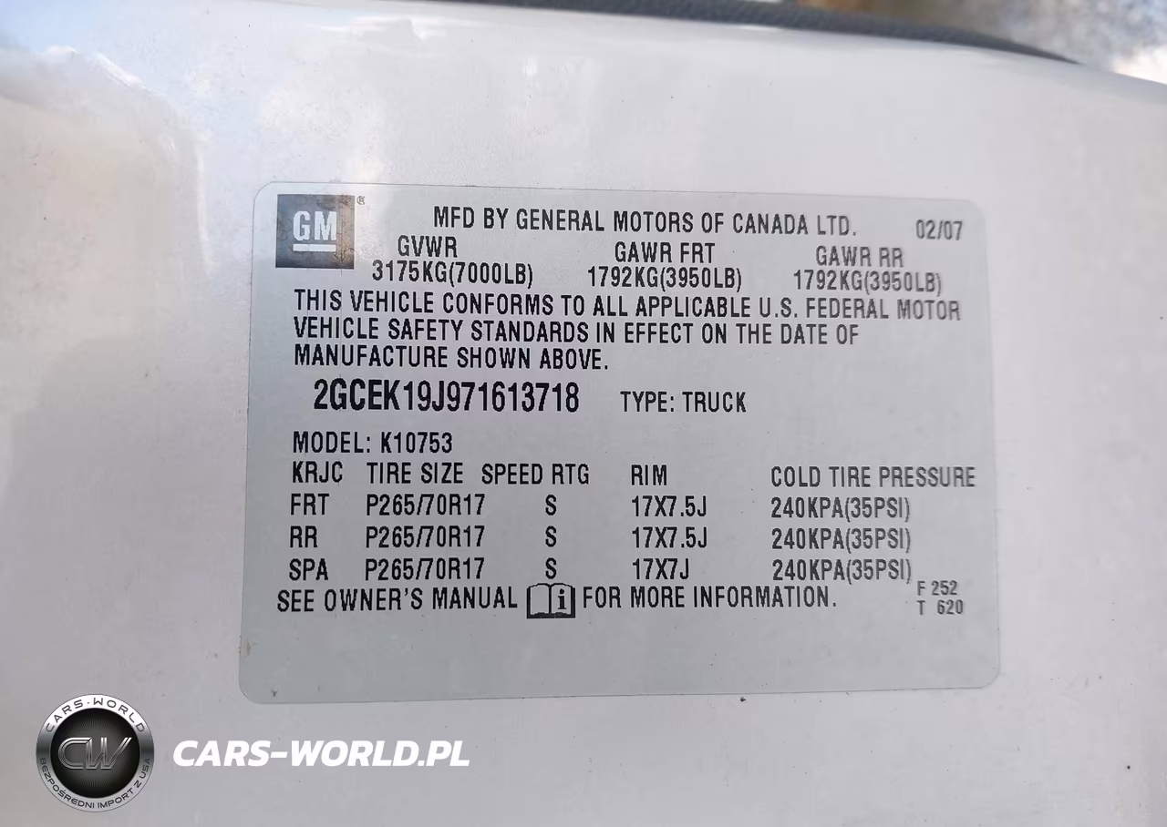 2007 Chevrolet Silverado 1500 Lt1 VIN:2GCEK19J971613718 - 9