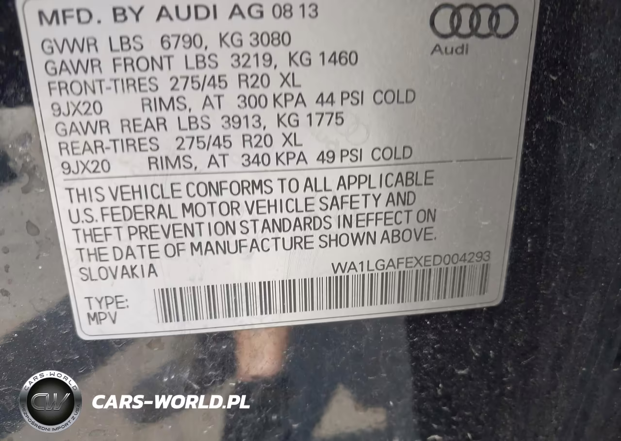 2014 Audi Q7 3.0T Premium VIN:WA1LGAFEXED004293 - 9