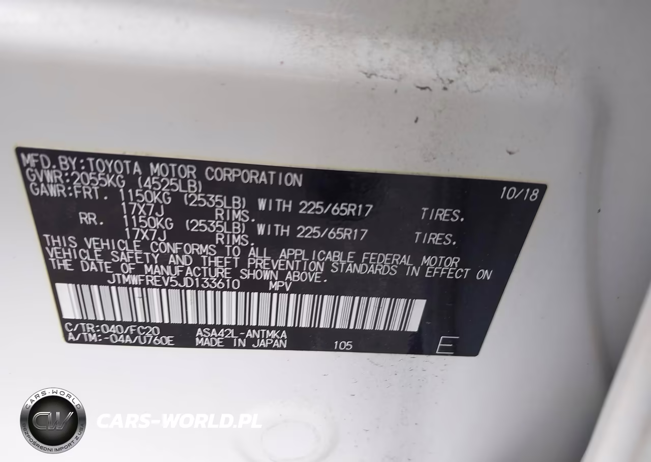 2018 Toyota Rav4 Xle VIN:JTMWFREV5JD133610 - 9