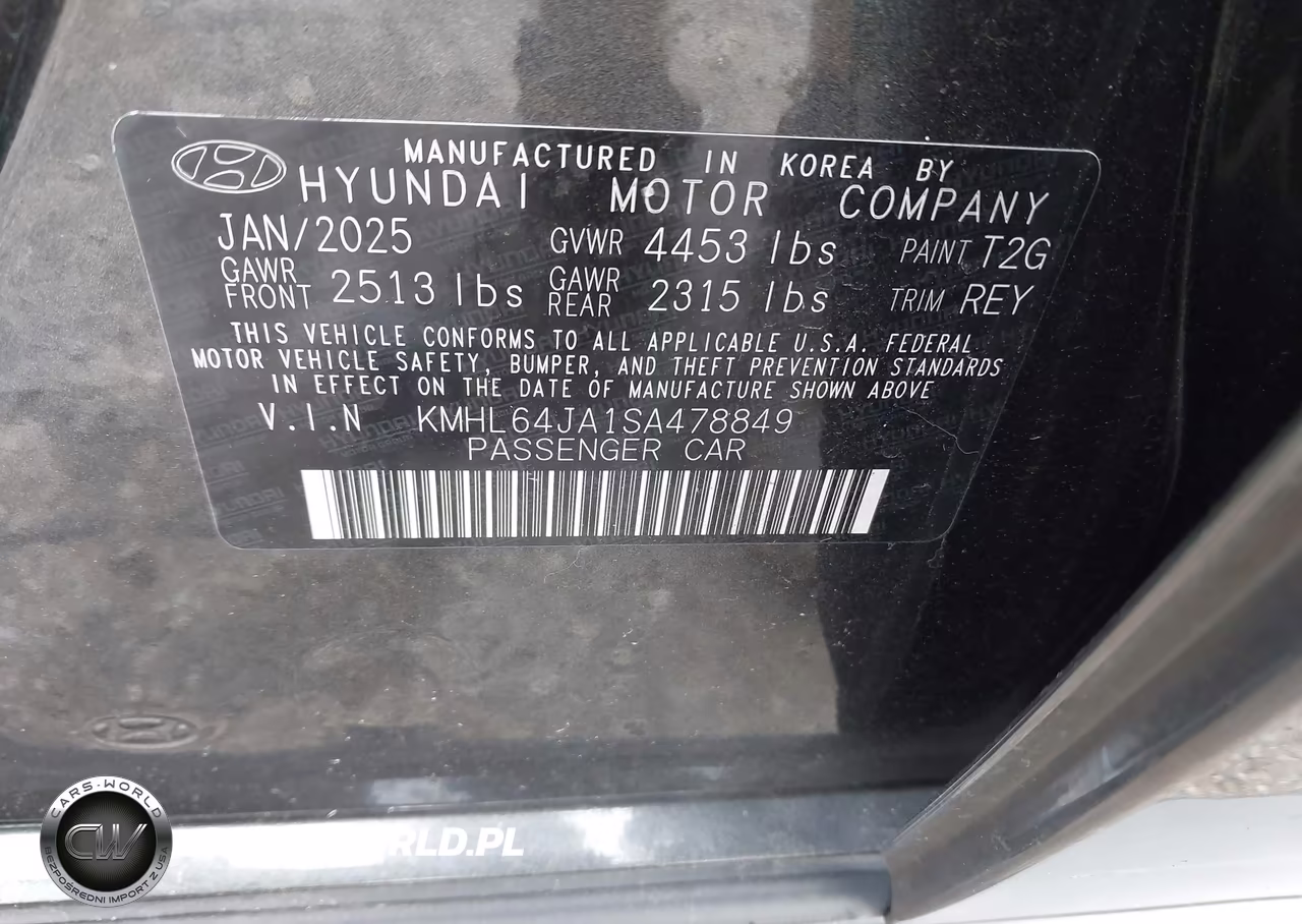 2025 Hyundai Sonata Sel VIN:KMHL64JA1SA478849 - 9