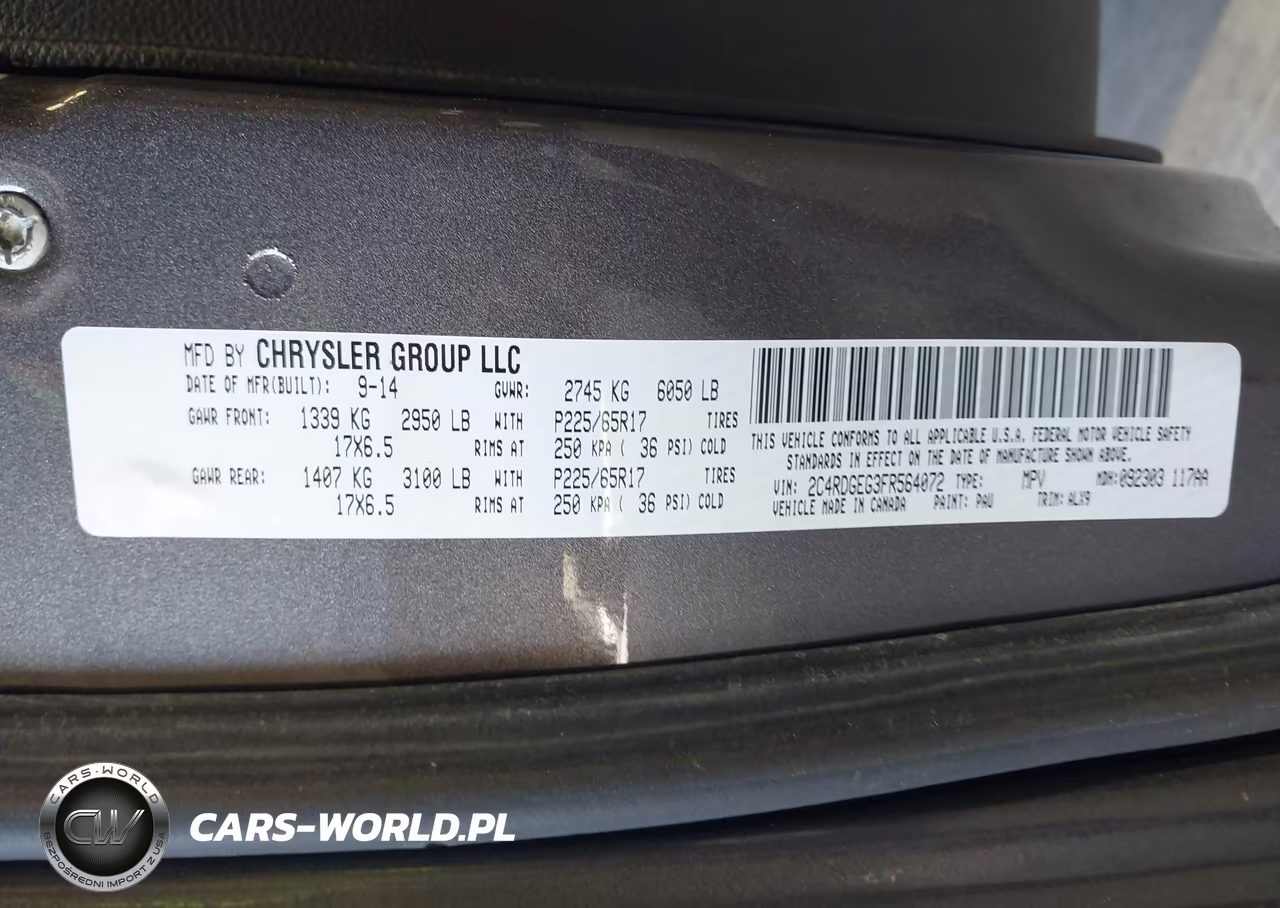 2015 Dodge Grand Caravan R-T VIN:2C4RDGEG3FR564072 - 9