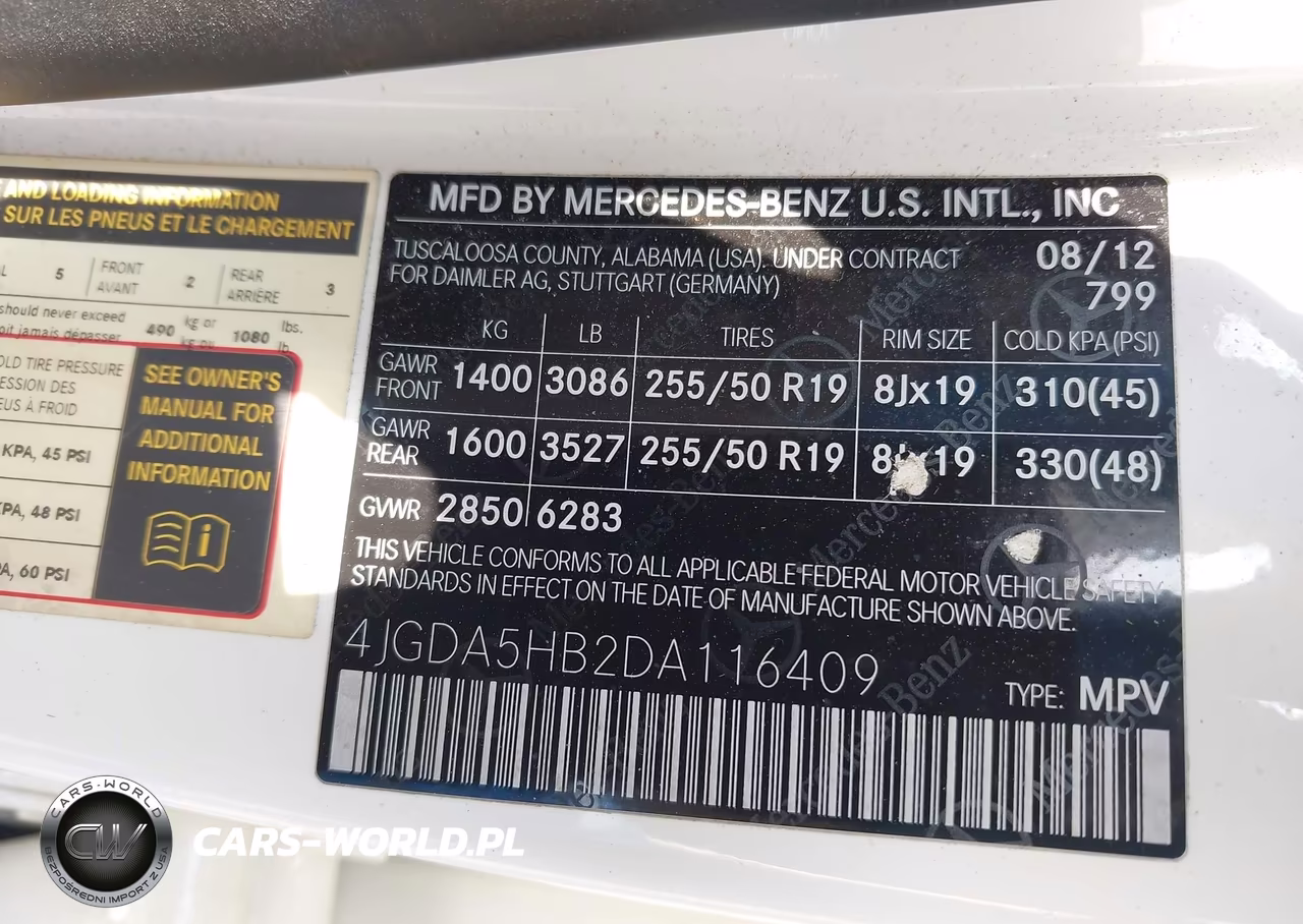 2013 Mercedes-Benz Ml 350 4Matic VIN:4JGDA5HB2DA116409 - 9