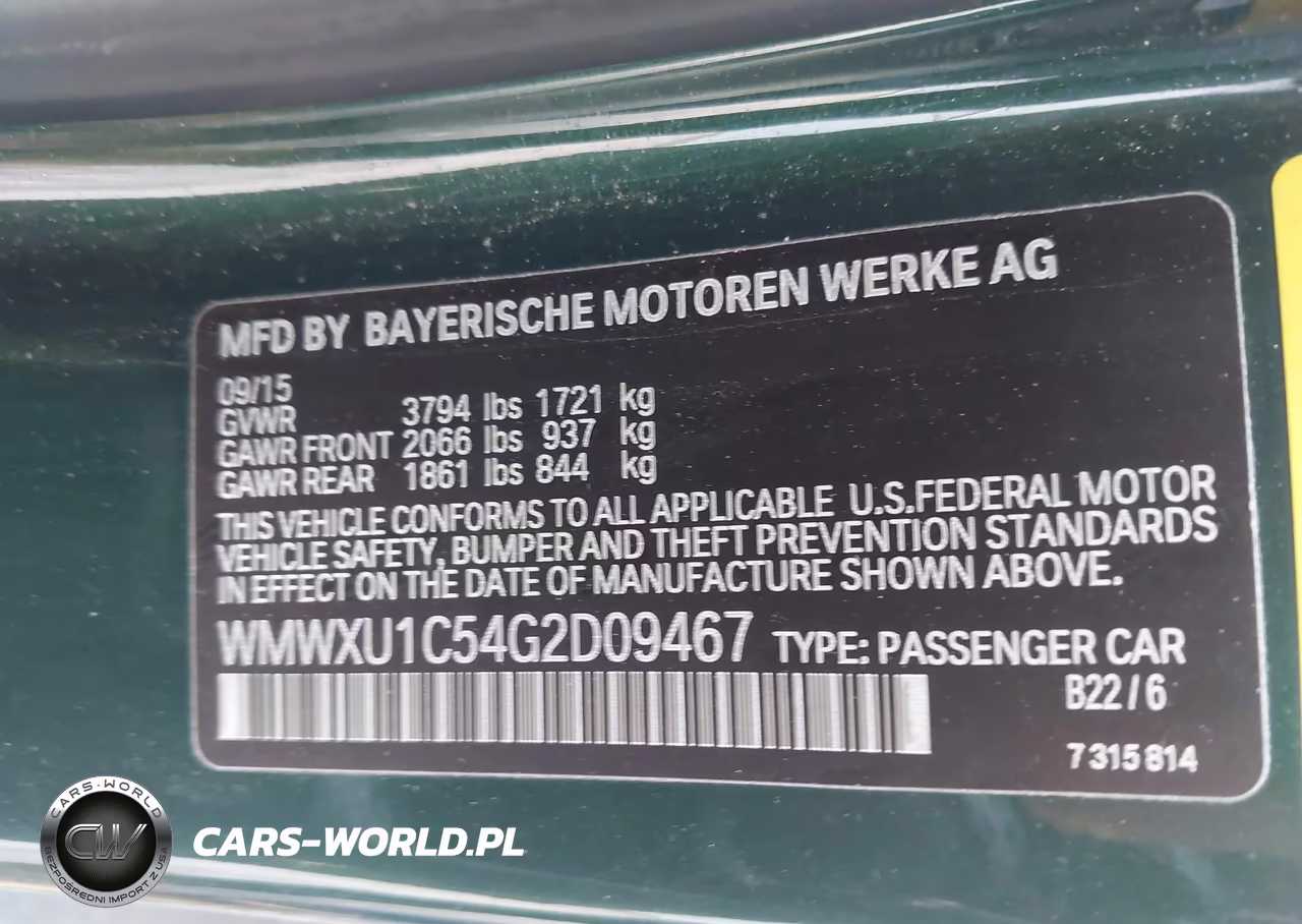 2016 Mini Hardtop Cooper VIN:WMWXU1C54G2D09467 - 9