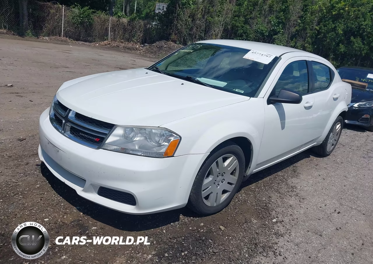 2013 Dodge Avenger Se V6 VIN:1C3CDZAGXDN772620 - 2
