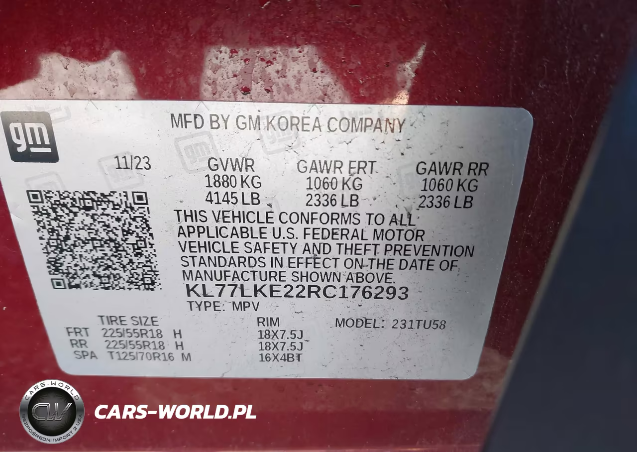 2024 Chevrolet Trax Activ VIN:KL77LKE22RC176293 - 9
