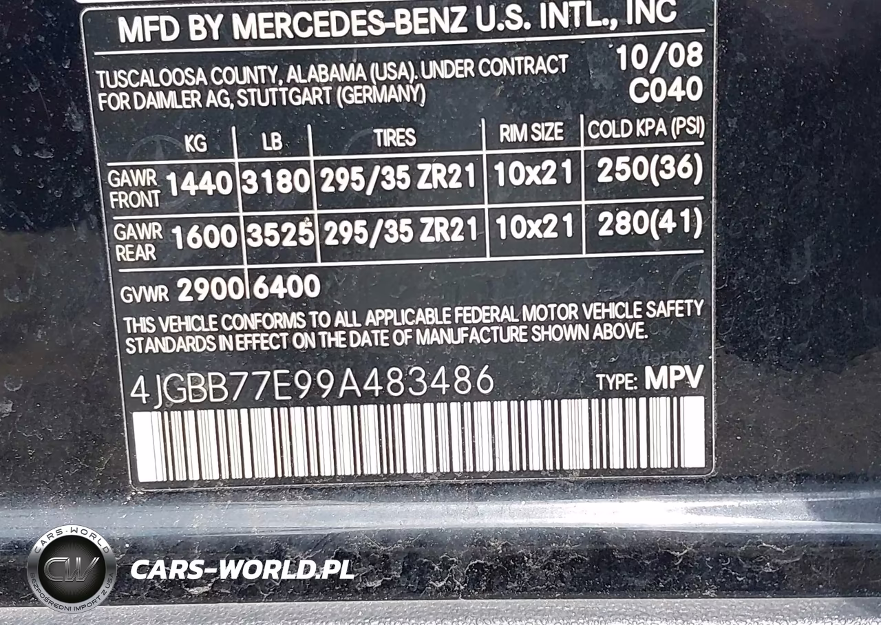 2009 Mercedes-Benz Ml 63 Amg 4Matic VIN:4JGBB77E99A483486 - 9