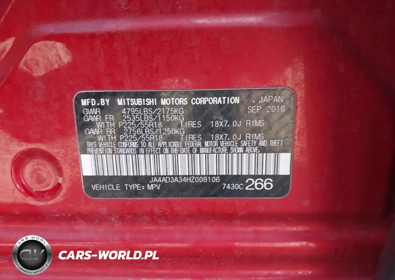 2017 Mitsubishi Outlander Se-Sel VIN:JA4AD3A34HZ008106 - 9
