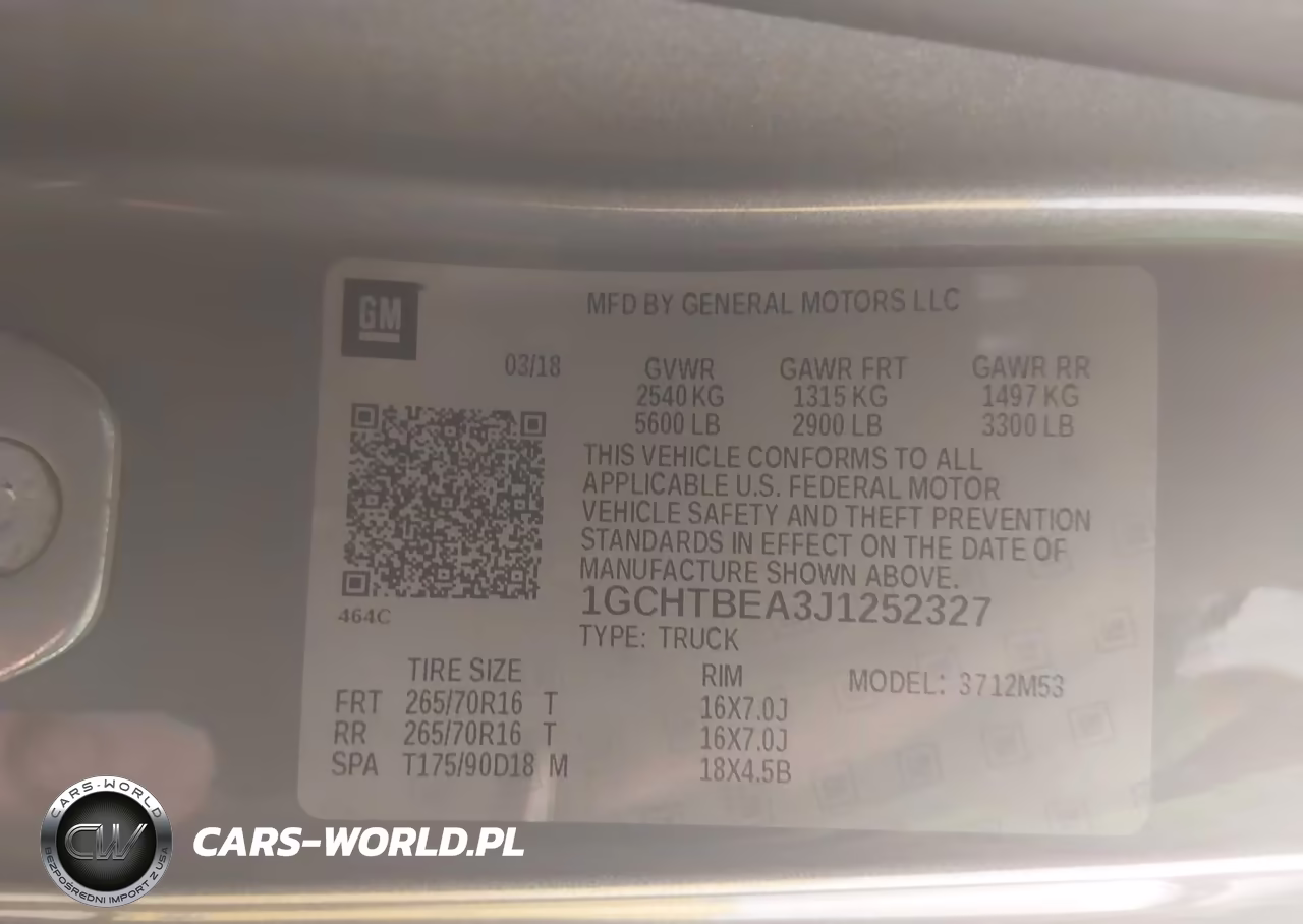 2018 Chevrolet Colorado Wt VIN:1GCHTBEA3J1252327 - 9