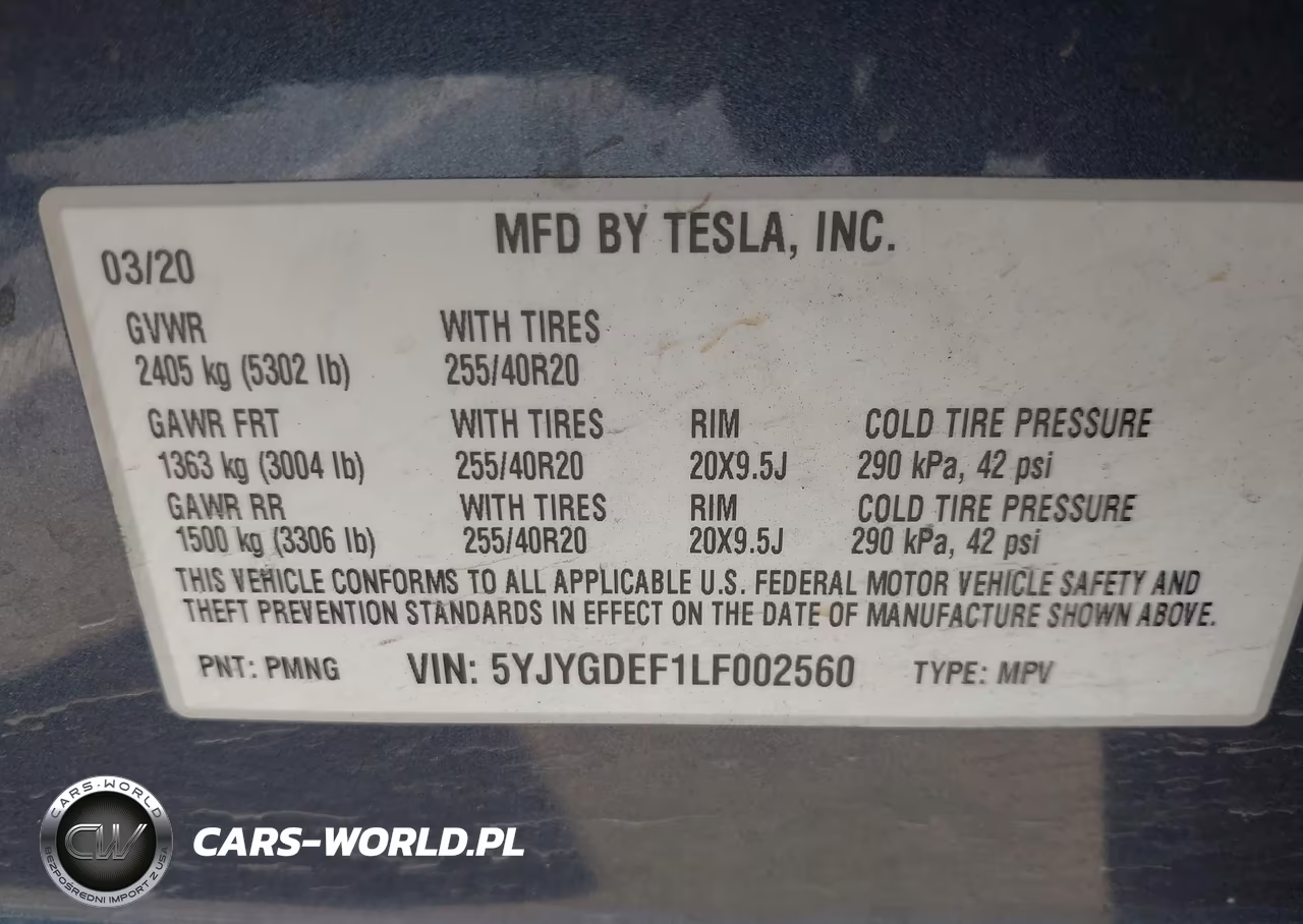 2020 Tesla Model Y Long Range Dual Motor All-Wheel Drive-Performance Dual Motor All-Wheel Drive VIN:5YJYGDEF1LF002560 - 9
