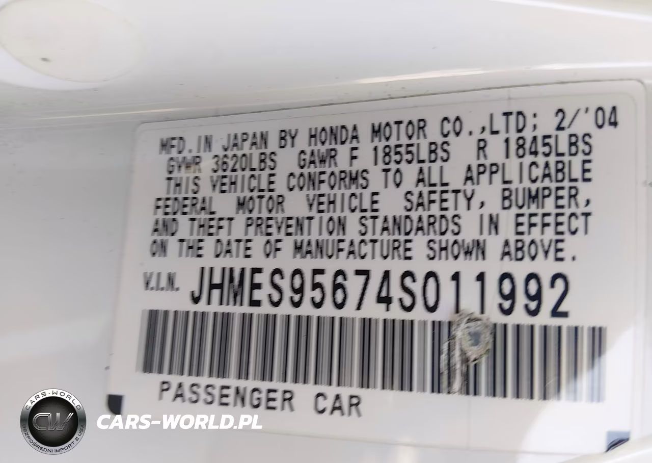 2004 Honda Civic Hybrid VIN:JHMES95674S011992 - 9