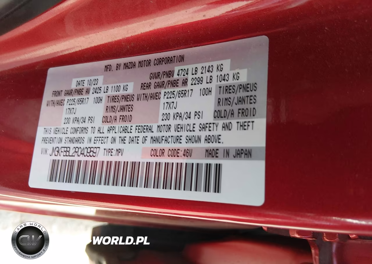 2024 Mazda Cx-5 2.5 S Select VIN:JM3KFBBL2R0409597 - 9