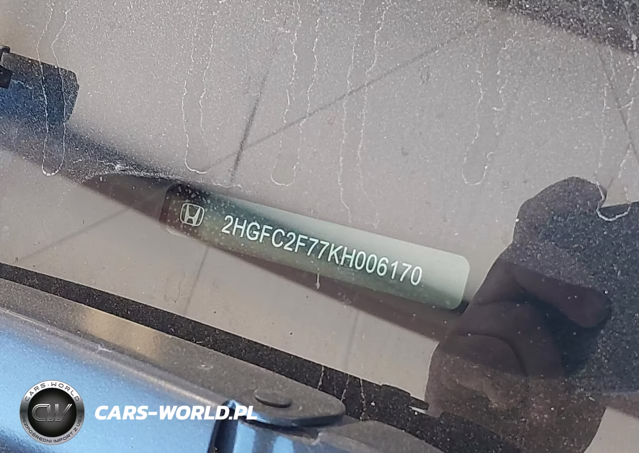 2019 Honda Civic Ex VIN:2HGFC2F77KH006170 - 9