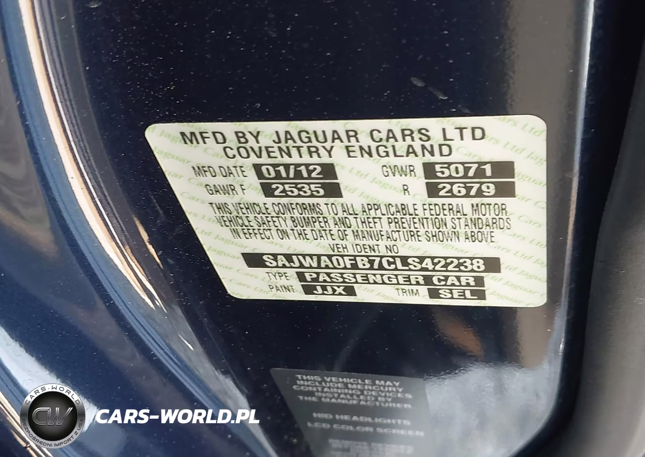 2012 Jaguar Xf VIN:SAJWA0FB7CLS42238 - 9