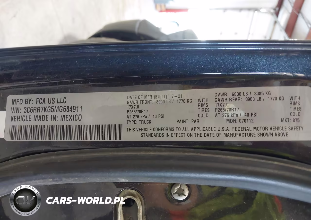 2021 Ram 1500 Classic VIN:3C6RR7KG5MG684911 - 9