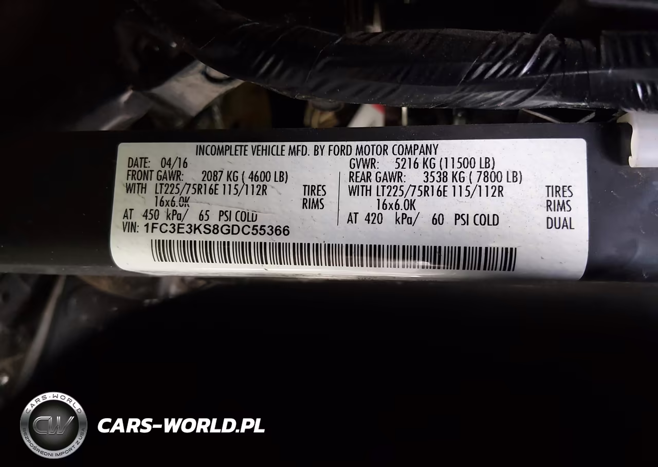 2016 Ford E-350 Stripped VIN:1FC3E3KS8GDC55366 - 9