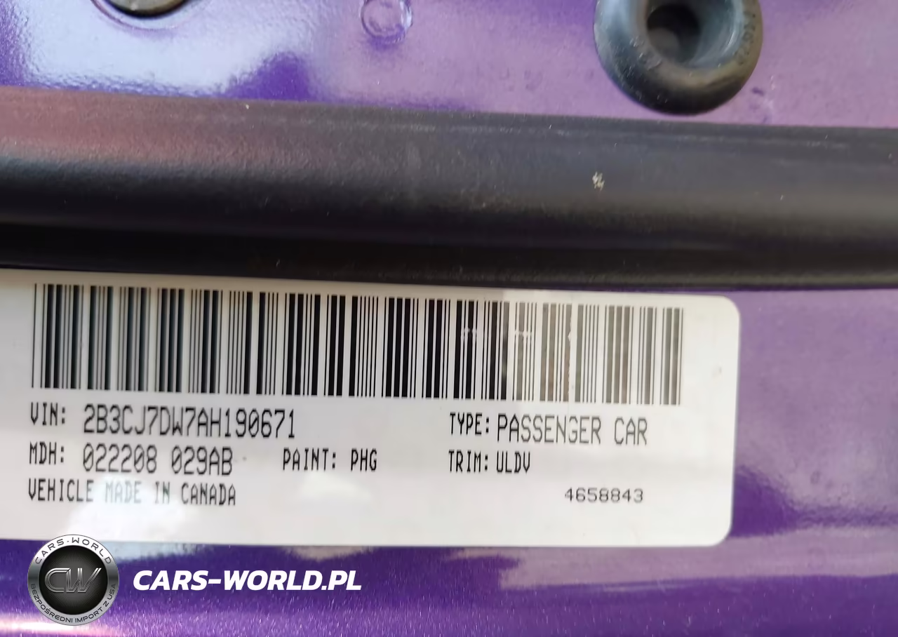 2010 Dodge Challenger Srt8 VIN:2B3CJ7DW7AH190671 - 9