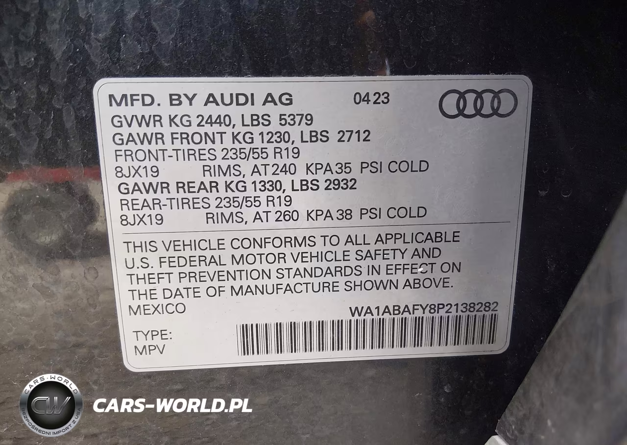 2023 Audi Q5 Premium 40 Tfsi Quattro S Tronic VIN:WA1ABAFY8P2138282 - 9
