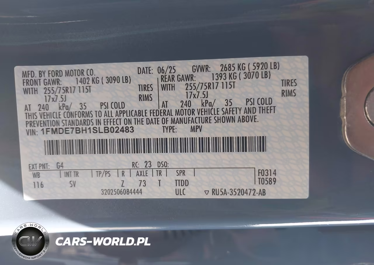 2025 Ford Bronco Big Bend VIN:1FMDE7BH1SLB02483 - 9