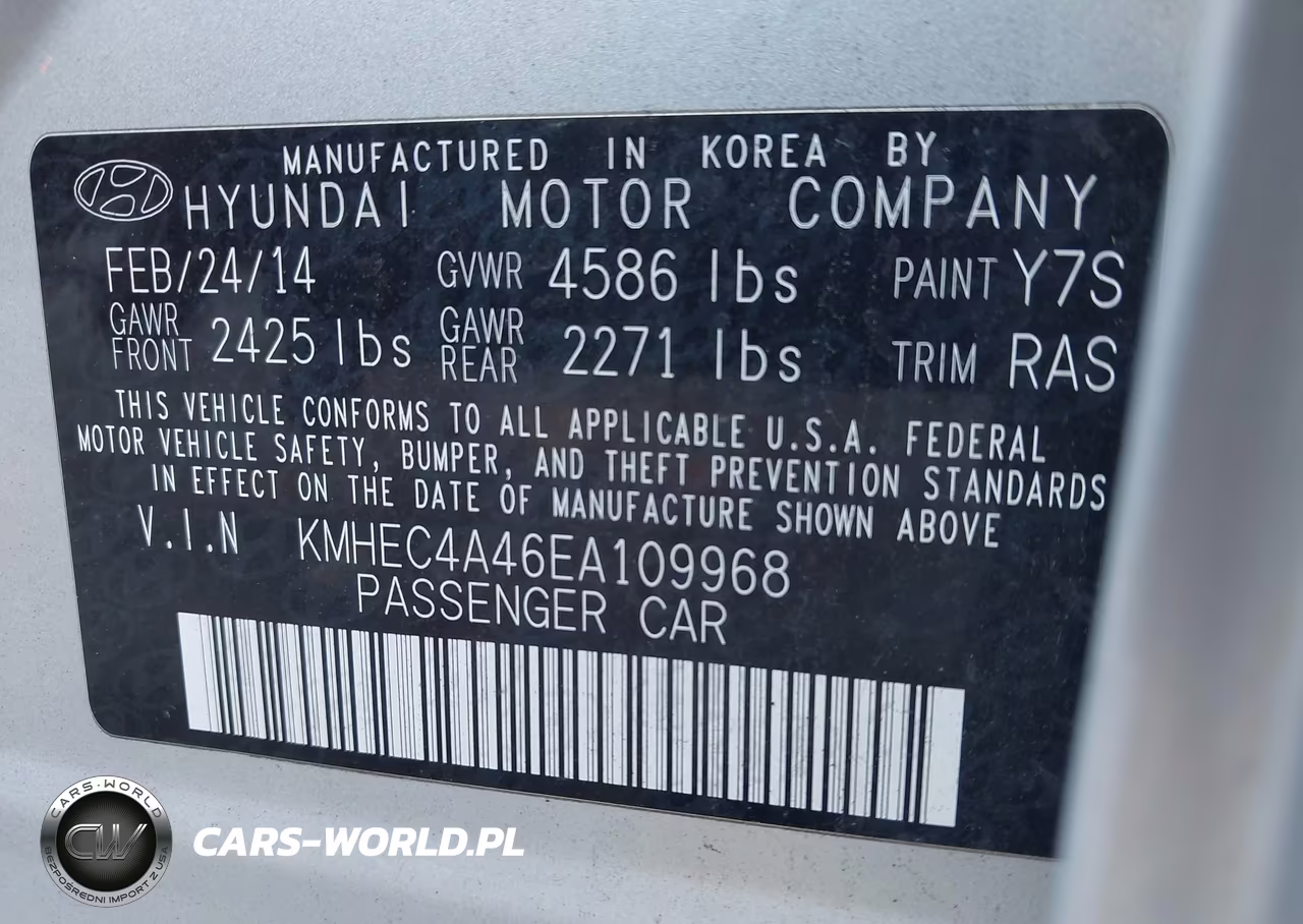 2014 Hyundai Sonata Hybrid Limited VIN:KMHEC4A46EA109968 - 9