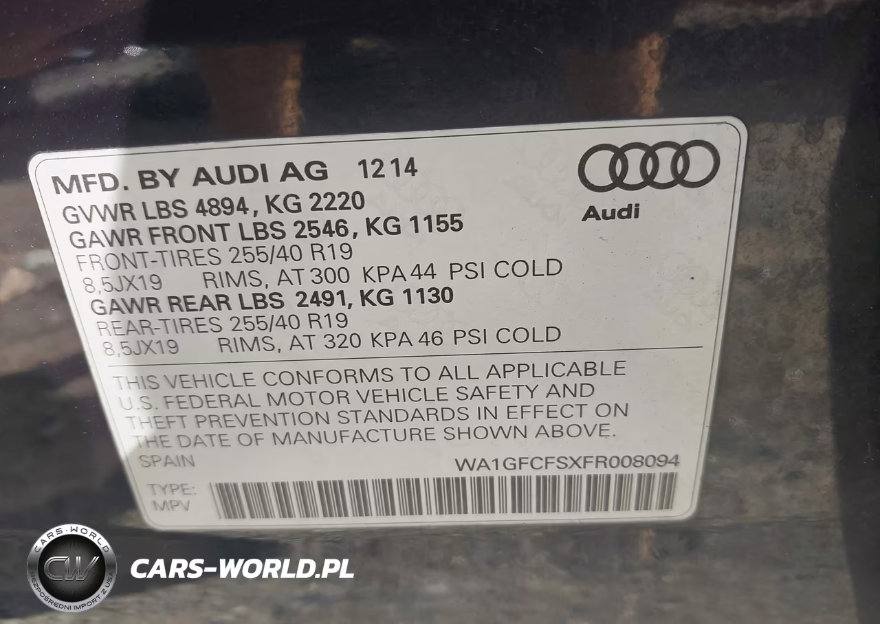 2015 Audi Q3 2.0T Premium Plus VIN:WA1GFCFSXFR008094 - 9