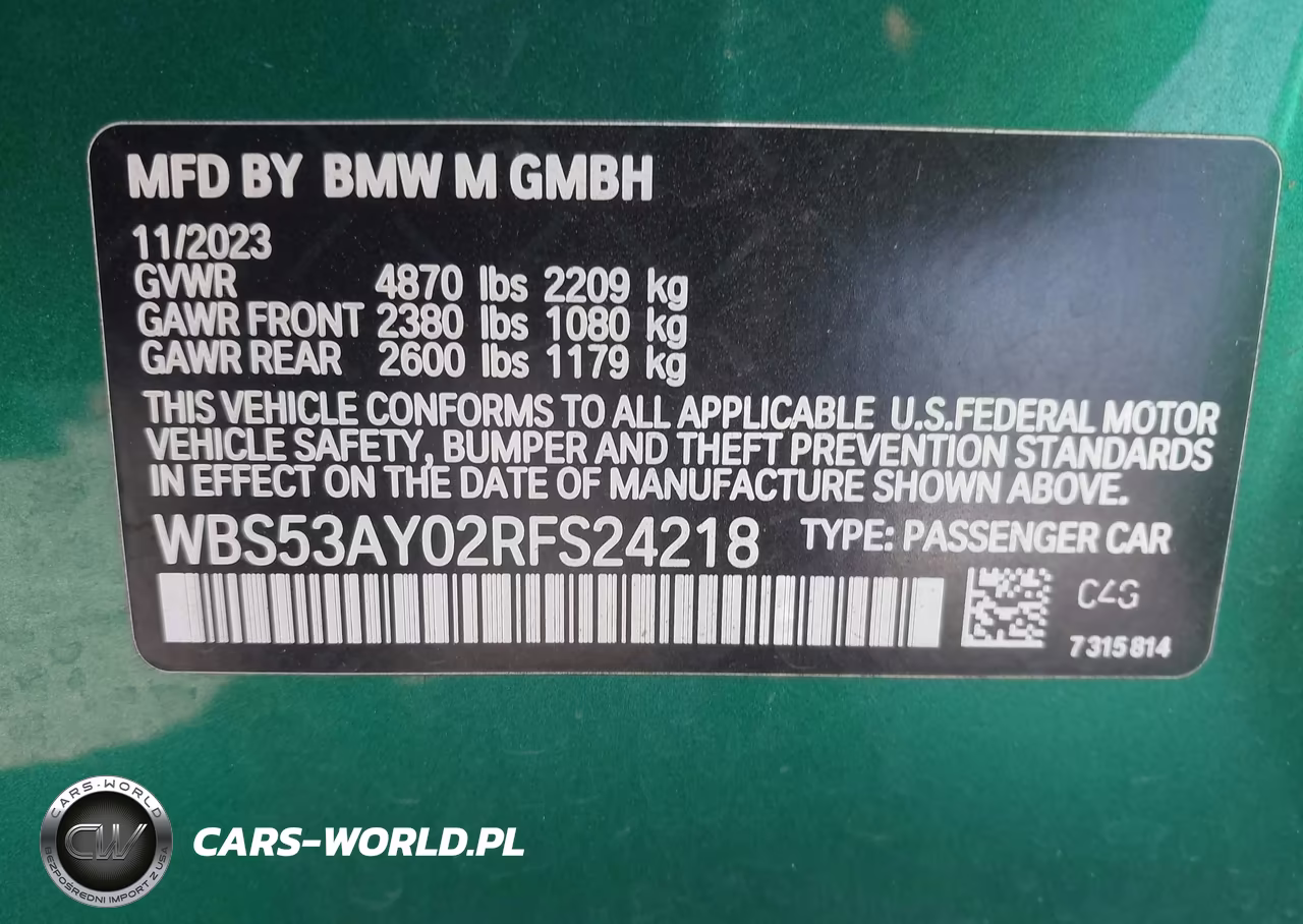 2024 BMW M3 VIN:WBS53AY02RFS24218 - 9