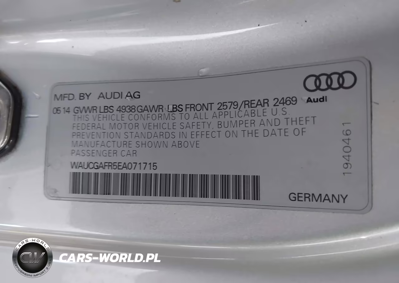 2014 Audi S5 3.0T Premium Plus VIN:WAUCGAFR5EA071715 - 9