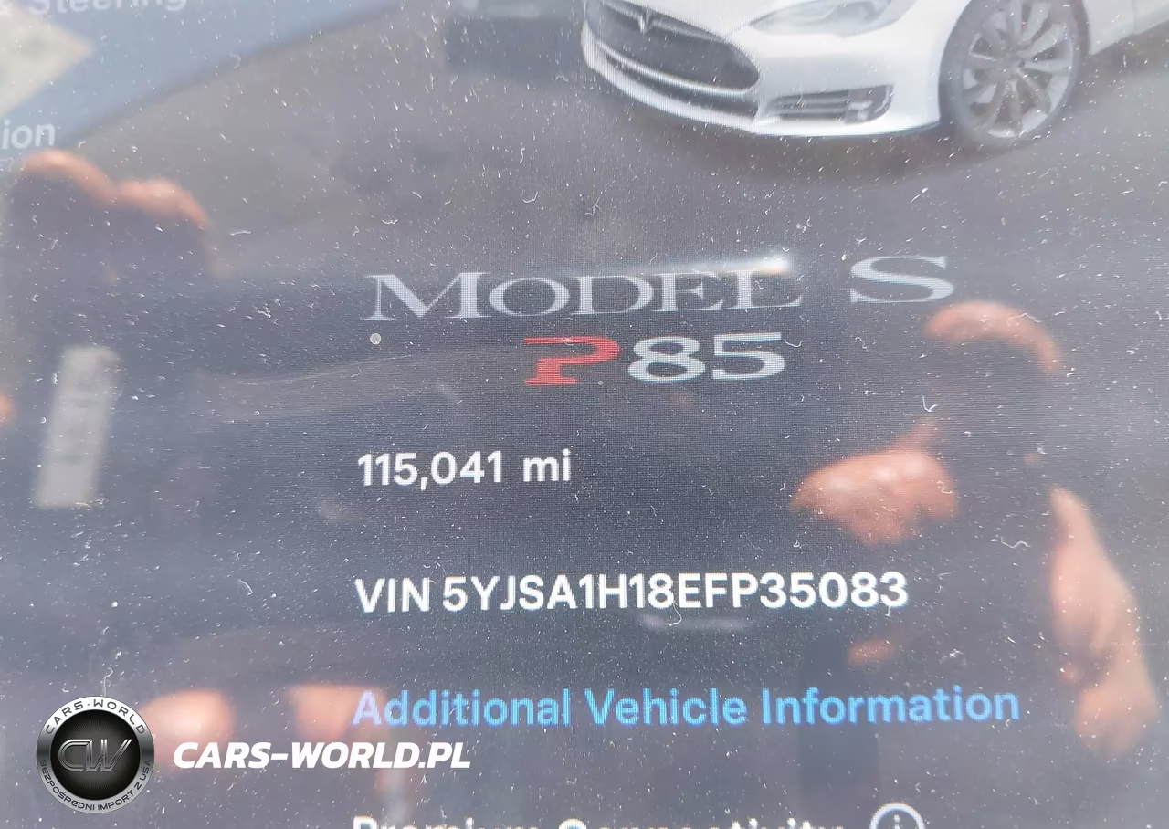 2014 Tesla Model S P85 VIN:5YJSA1H18EFP35083 - 15